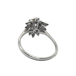 Bague Marguerite en or blanc et diamants - Castafiore