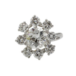Bague Marguerite en or blanc, platine et diamants - Castafiore
