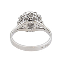 Bague Marguerite en or blanc, platine et diamants - Castafiore