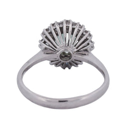 Bague Marguerite en or blanc, tourmaline et diamants - Castafiore