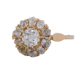 Bague Marguerite en or jaune et diamants - Castafiore