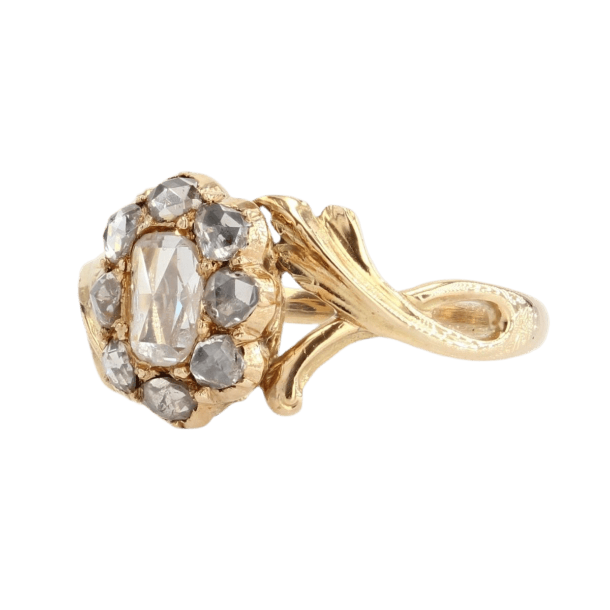 Bague Marguerite en or jaune et diamants - Castafiore