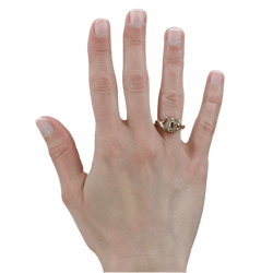 Bague Marguerite en or jaune et diamants - Castafiore