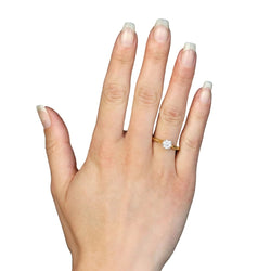 Bague Marguerite en or jaune et diamants - Castafiore