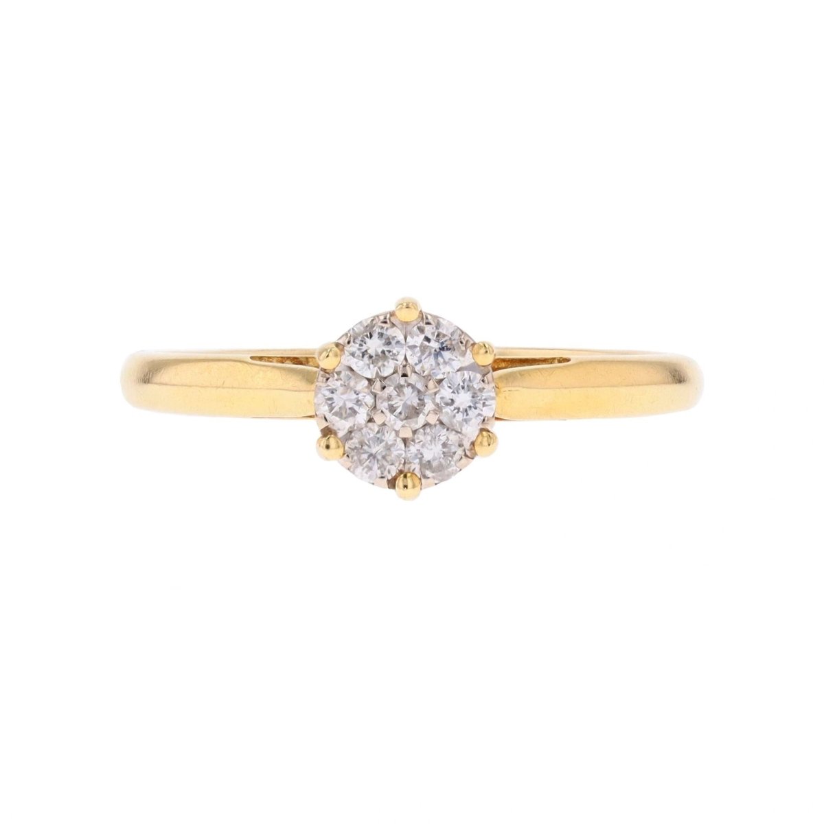 Bague Marguerite en or jaune et diamants - Castafiore