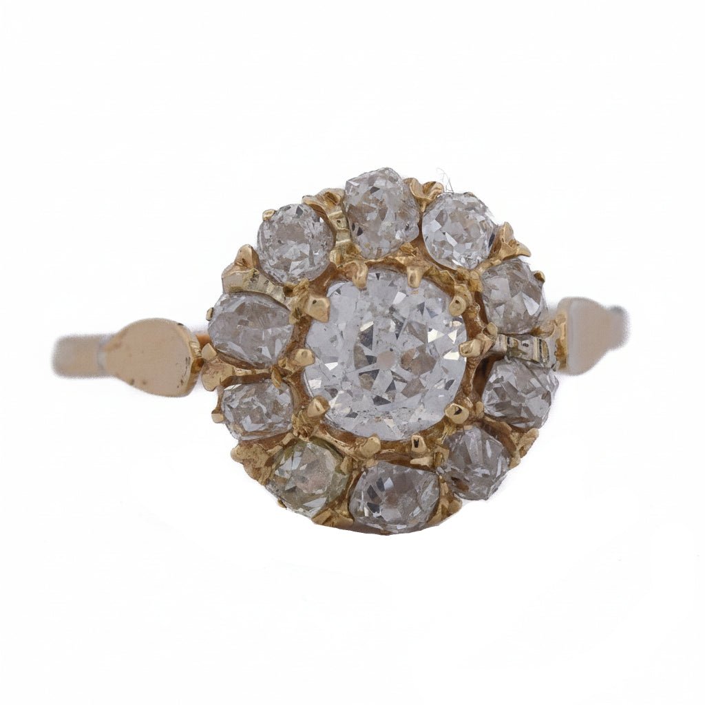 Bague Marguerite en or jaune et diamants - Castafiore