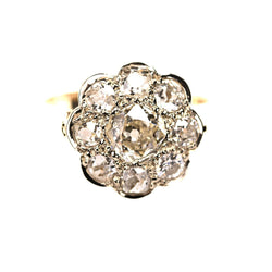 Bague Marguerite en or jaune et diamants - Castafiore