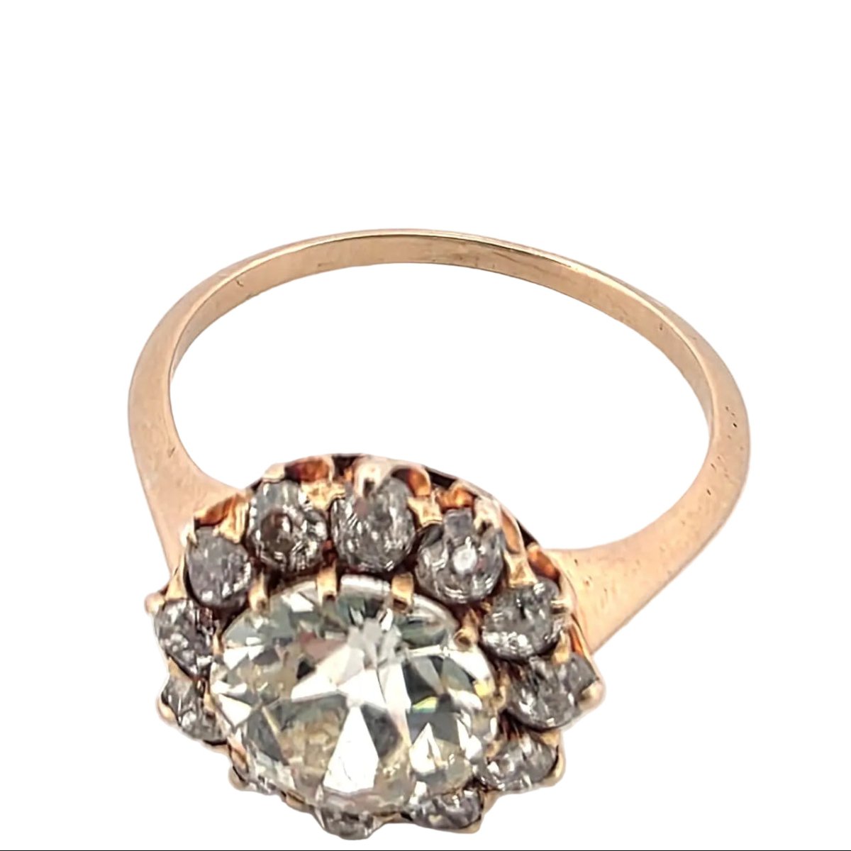 Bague Marguerite en or jaune et diamants - Castafiore