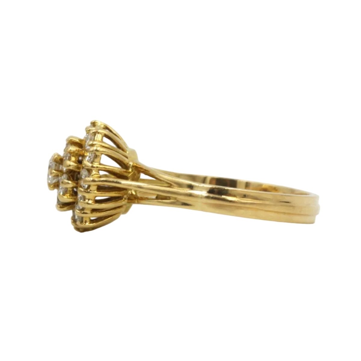 Bague Marguerite en or jaune et diamants - Castafiore