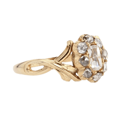 Bague Marguerite en or jaune et diamants - Castafiore