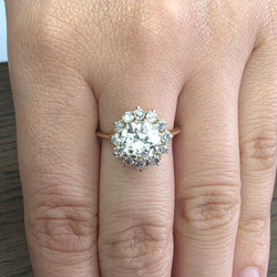 Bague Marguerite en or jaune et diamants - Castafiore