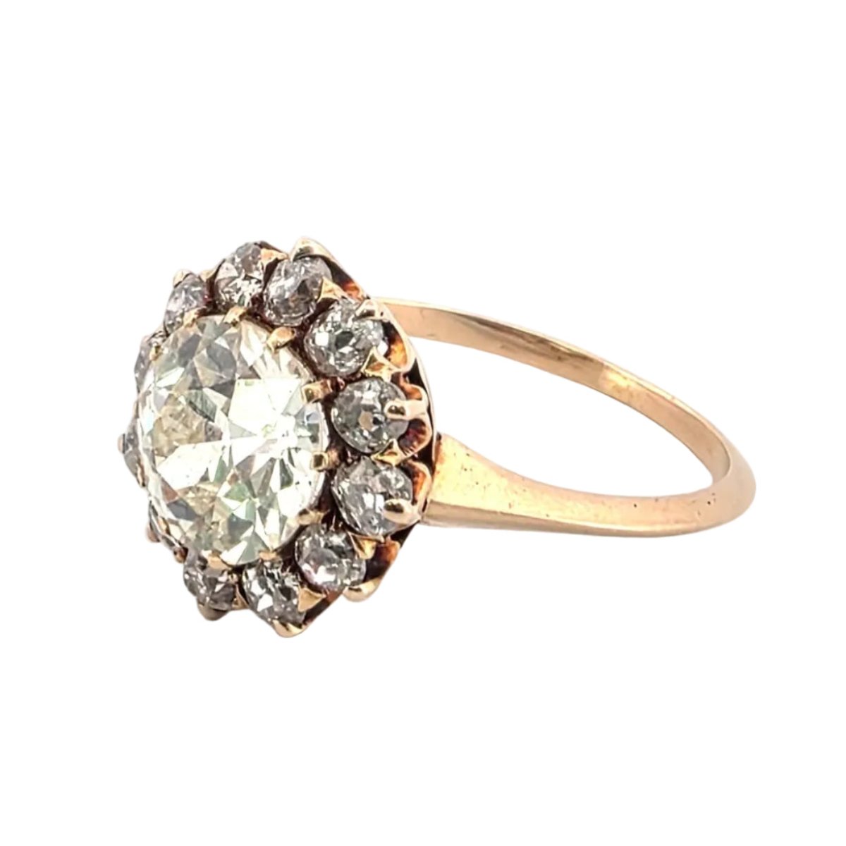 Bague Marguerite en or jaune et diamants - Castafiore