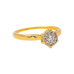Bague Marguerite en or jaune et diamants - Castafiore
