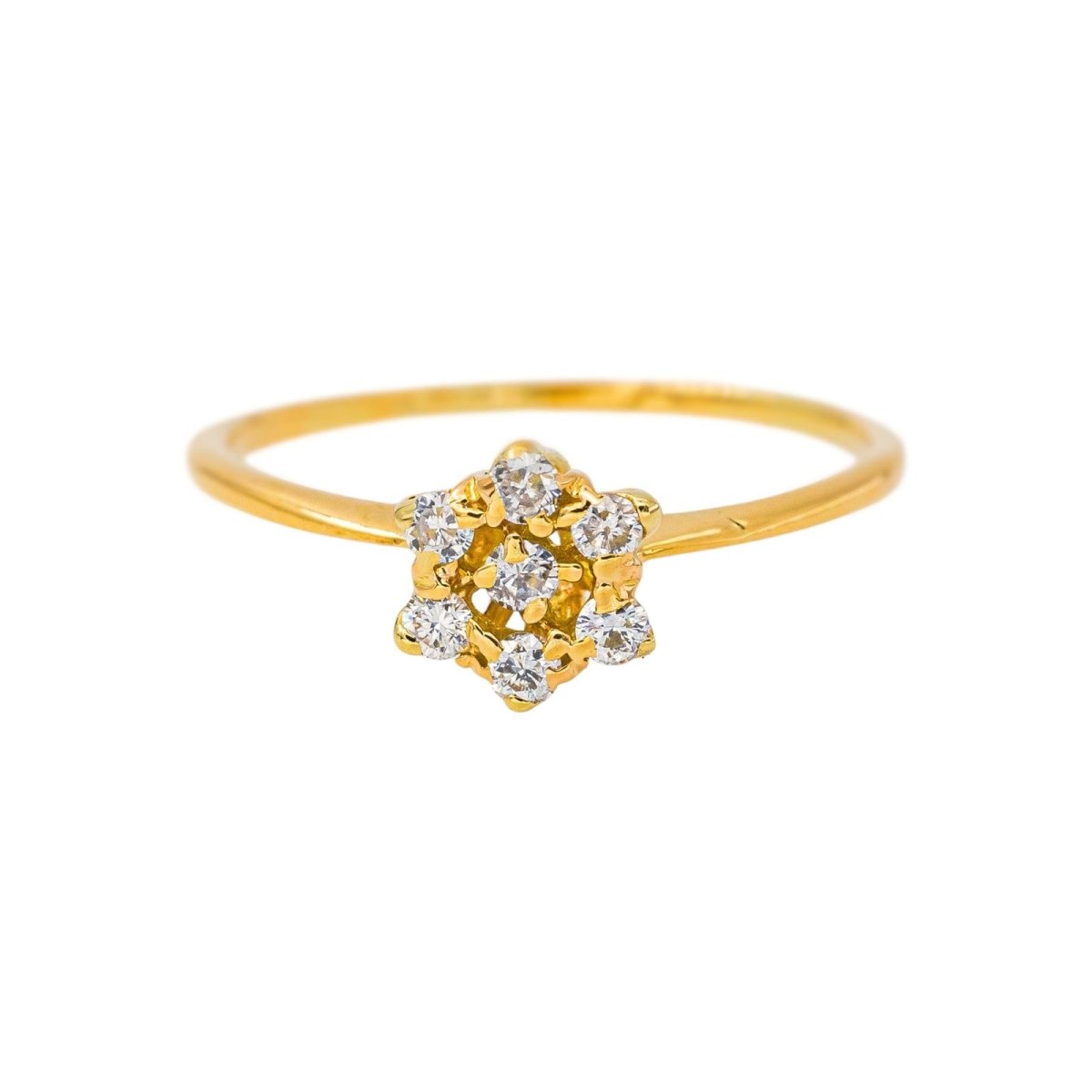 Bague Marguerite en or jaune et diamants - Castafiore
