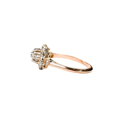 Bague Marguerite en or jaune et diamants - Castafiore