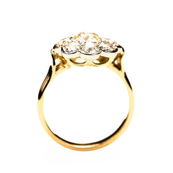 Bague Marguerite en or jaune et diamants - Castafiore