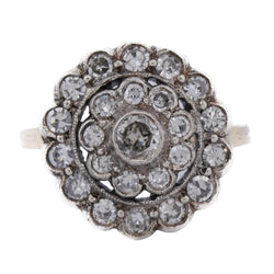 Bague Marguerite en or jaune et diamants - Castafiore