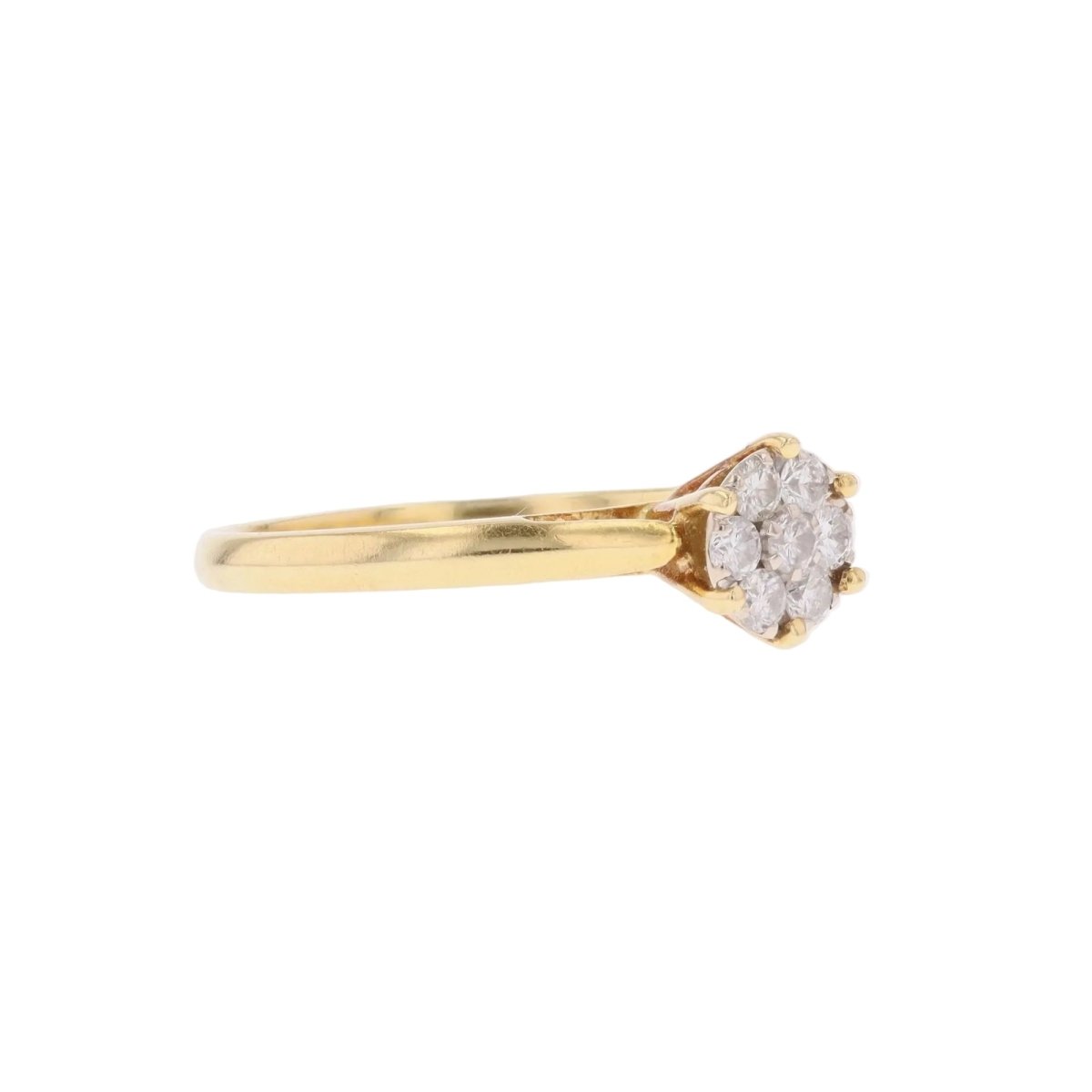 Bague Marguerite en or jaune et diamants - Castafiore