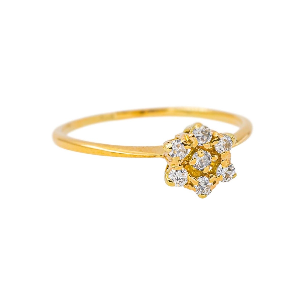 Bague Marguerite en or jaune et diamants - Castafiore