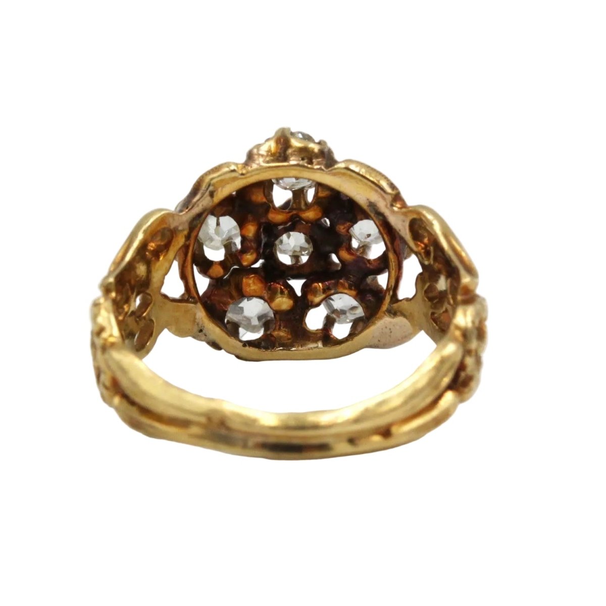 Bague Marguerite en or jaune et diamants - Castafiore