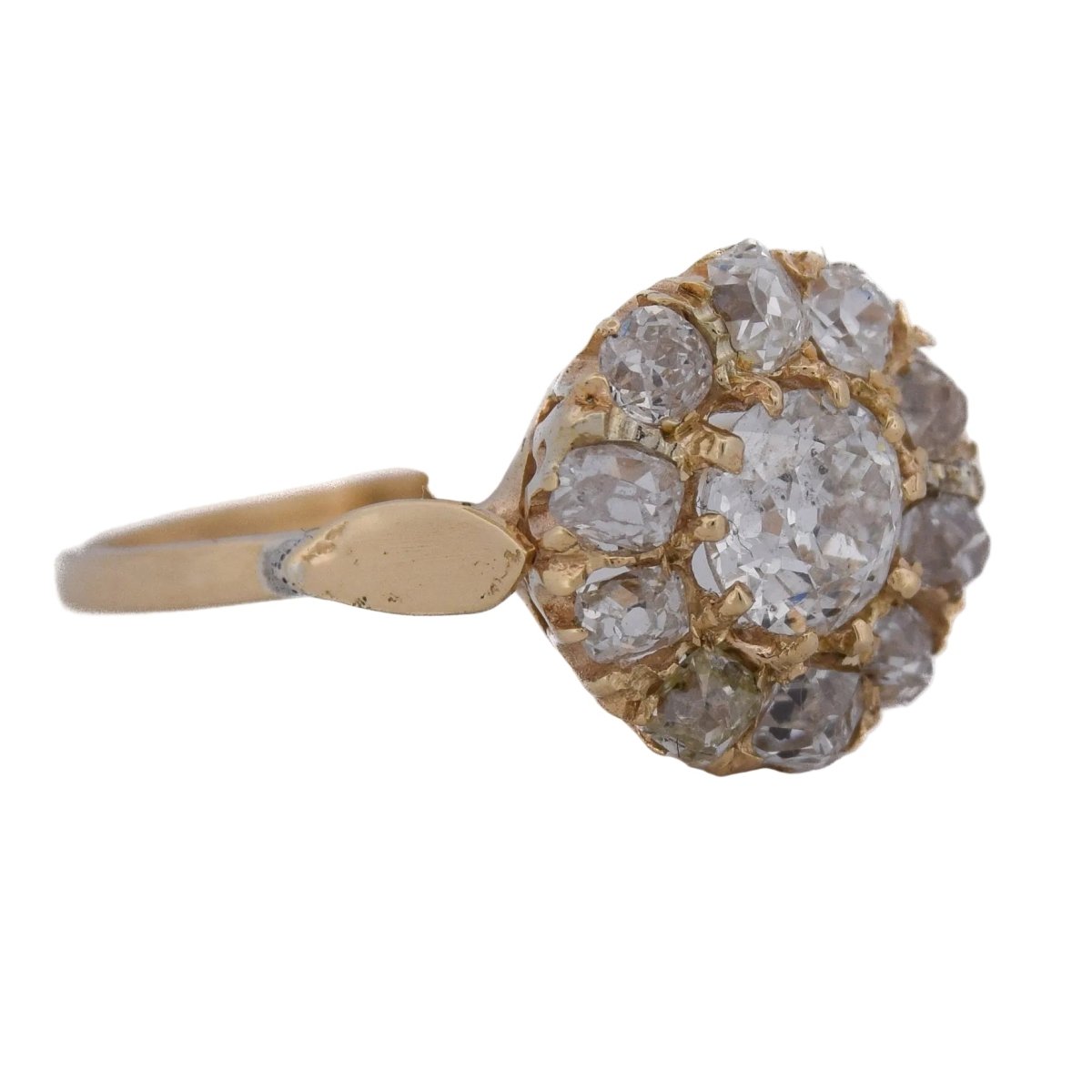 Bague Marguerite en or jaune et diamants - Castafiore