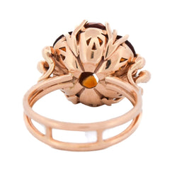 Bague Marguerite en or jaune et quartz - Castafiore