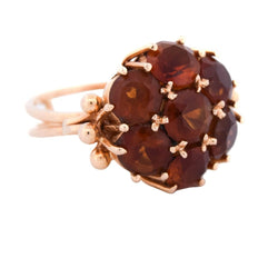 Bague Marguerite en or jaune et quartz - Castafiore