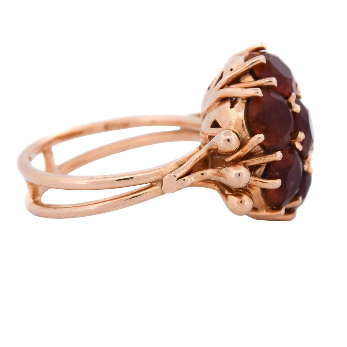Bague Marguerite en or jaune et quartz - Castafiore