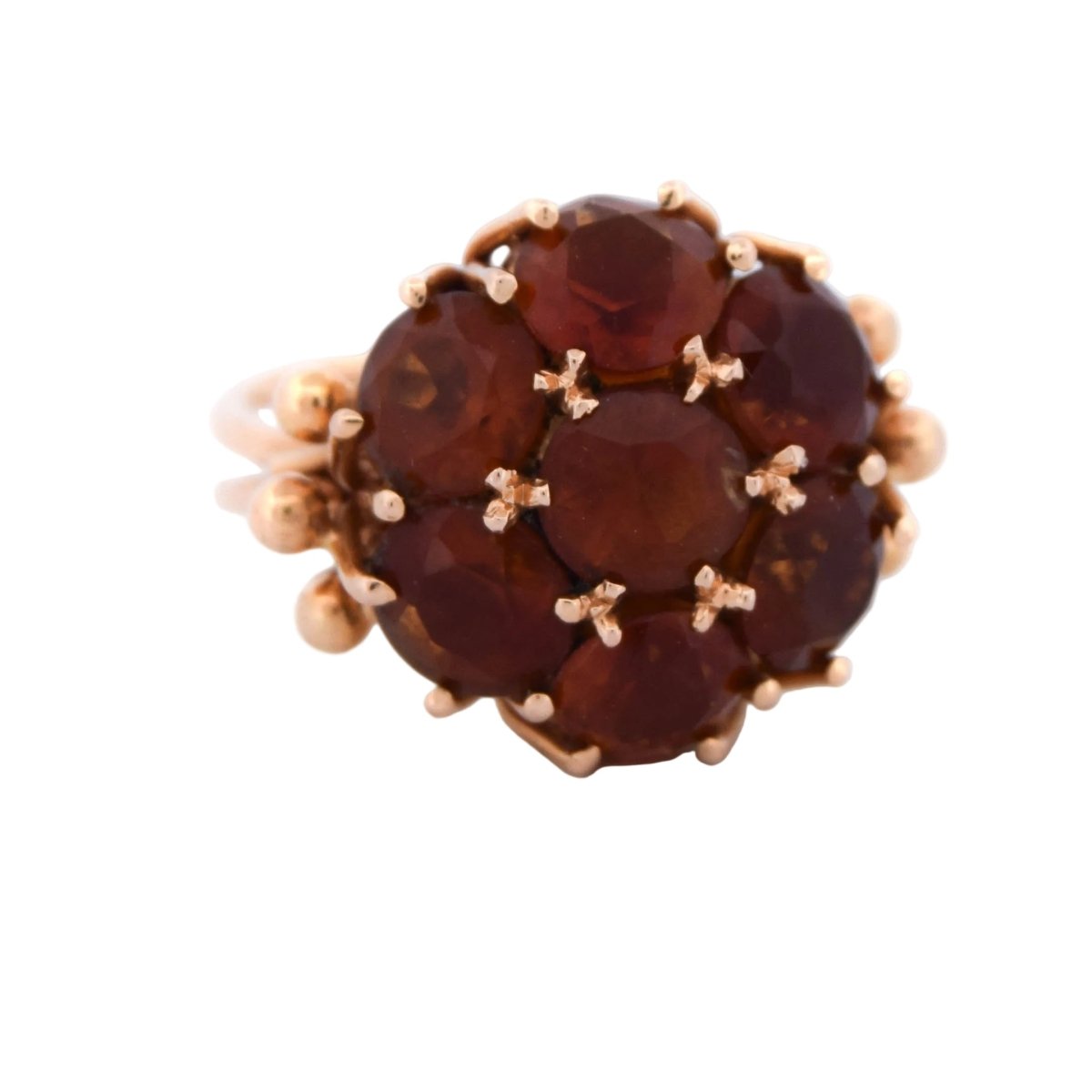 Bague Marguerite en or jaune et quartz - Castafiore
