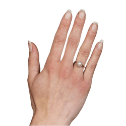 Bague Marguerite en or jaune, perle et diamants - Castafiore
