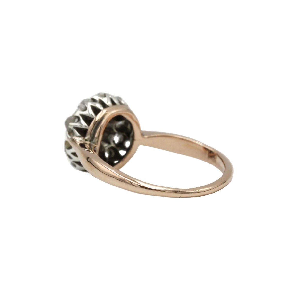 Bague Marguerite en or jaune, platine et diamants - Castafiore