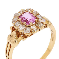Bague Marguerite en or jaune, saphir et diamants - Castafiore