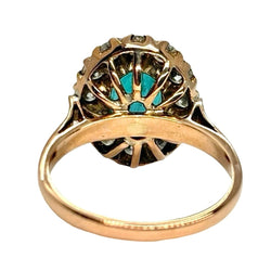 Bague Marguerite en or rose, émeraude et diamants - Castafiore