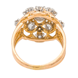 Bague Marguerite en or rose et diamants - Castafiore