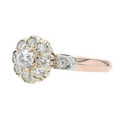Bague Marguerite en or rose et diamants - Castafiore
