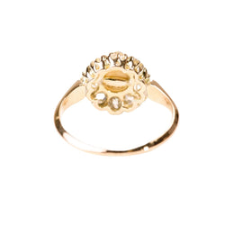 Bague Marguerite en or rose, perle et diamants - Castafiore
