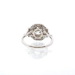 Bague Marguerite en platine et diamants - Castafiore