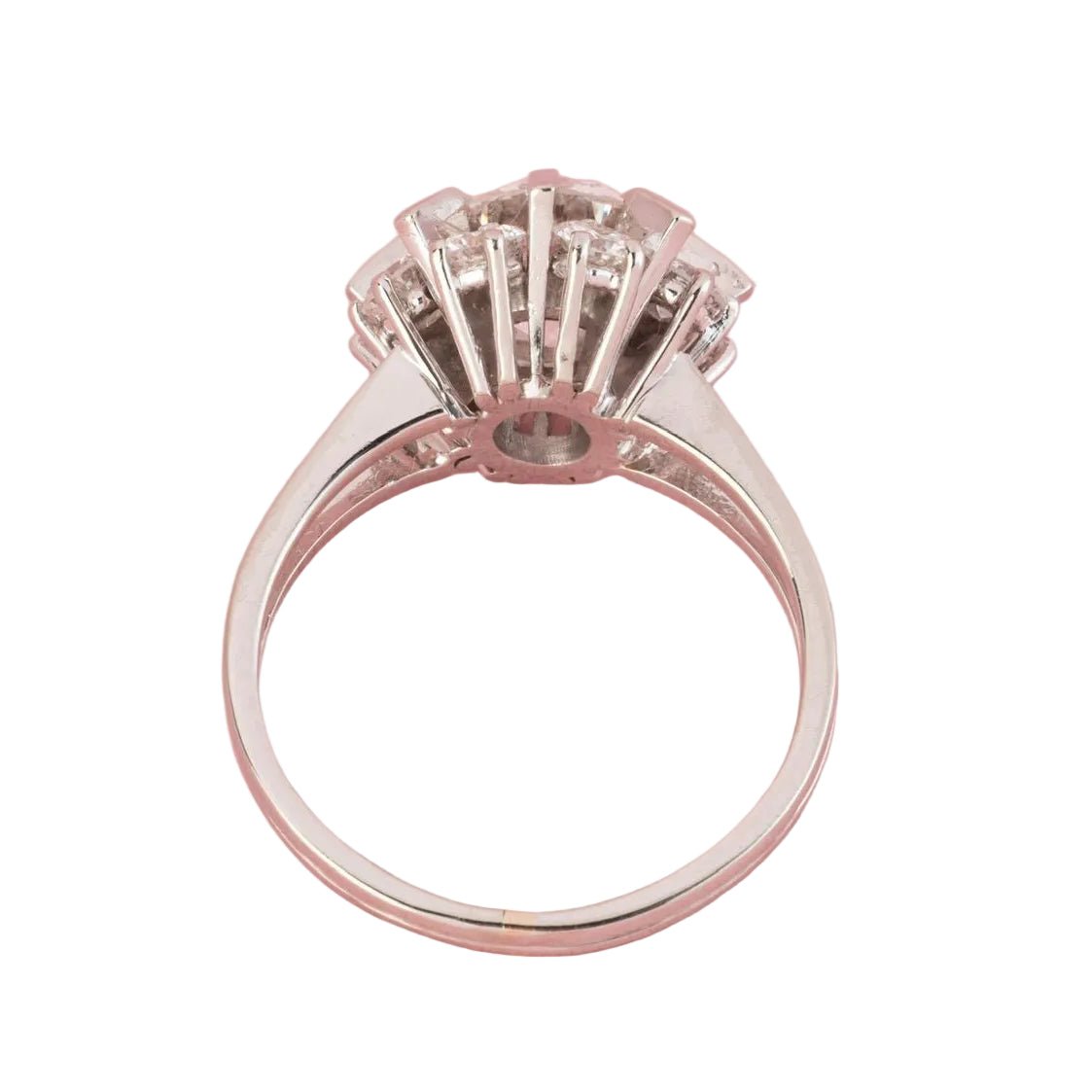 Bague Marguerite en platine et diamants - Castafiore