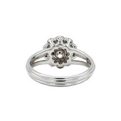 Bague Marguerite en platine et diamants - Castafiore