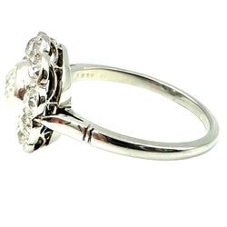 Bague Marguerite en platine et diamants - Castafiore