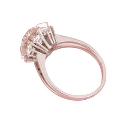 Bague Marguerite en platine et diamants - Castafiore