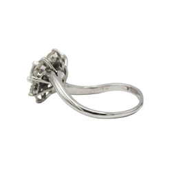 Bague Marguerite en platine et diamants - Castafiore