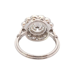 Bague Marguerite en platine et diamants - Castafiore