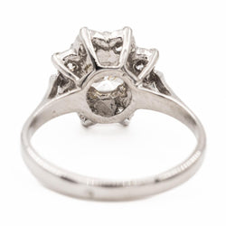 Bague Marguerite Or blanc Diamant - Castafiore