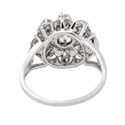 Bague Marguerite Or blanc Diamant - Castafiore