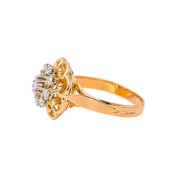 Bague Marguerite Or rose Diamant - Castafiore