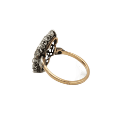 Bague Marquise en or jaune et diamants - Castafiore