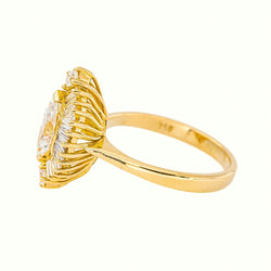 Bague Marquise Or jaune Diamant - Castafiore