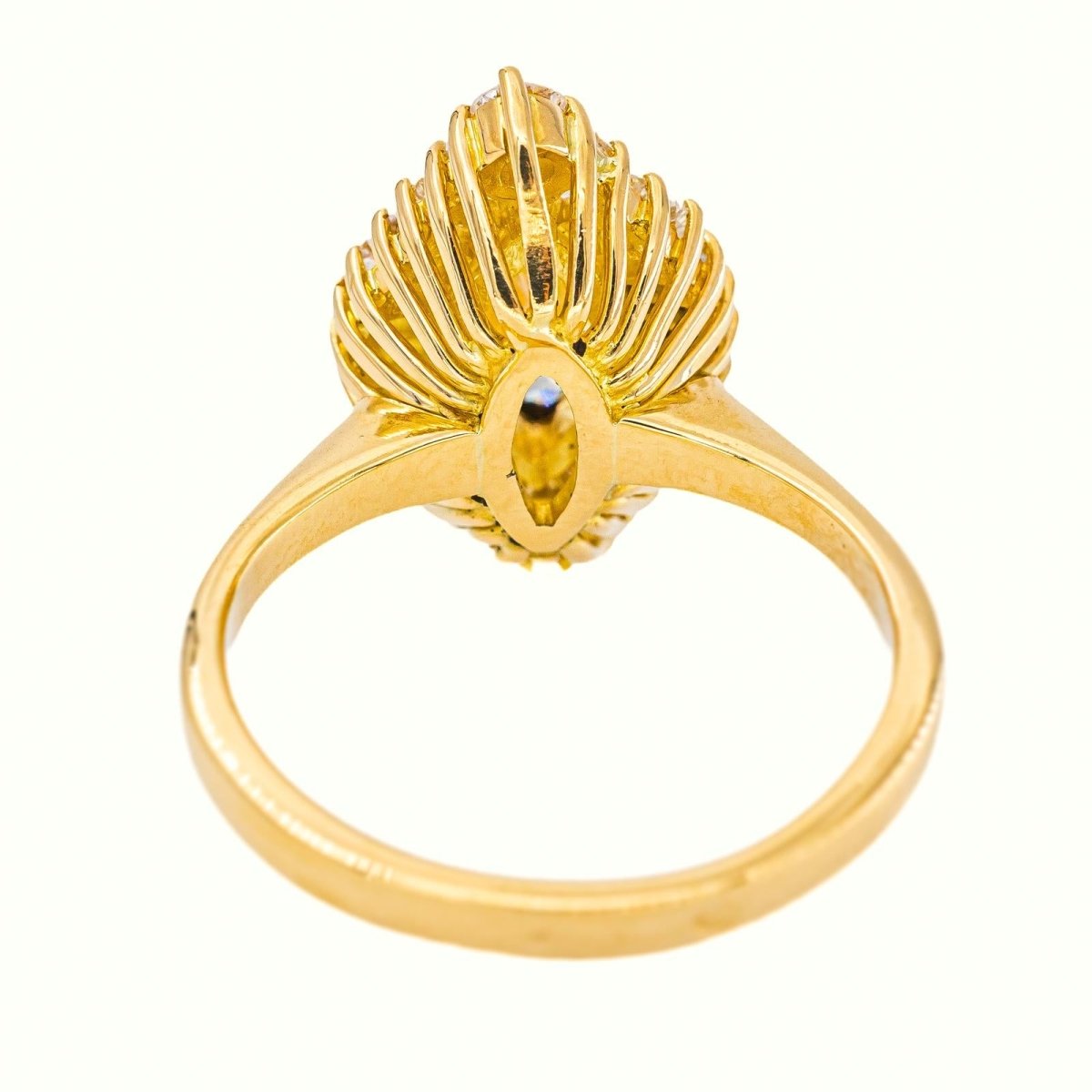Bague Marquise Or jaune Diamant - Castafiore