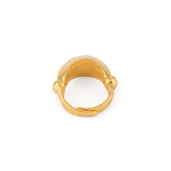 Bague martelé bombée du créateur Lalaounis - Castafiore